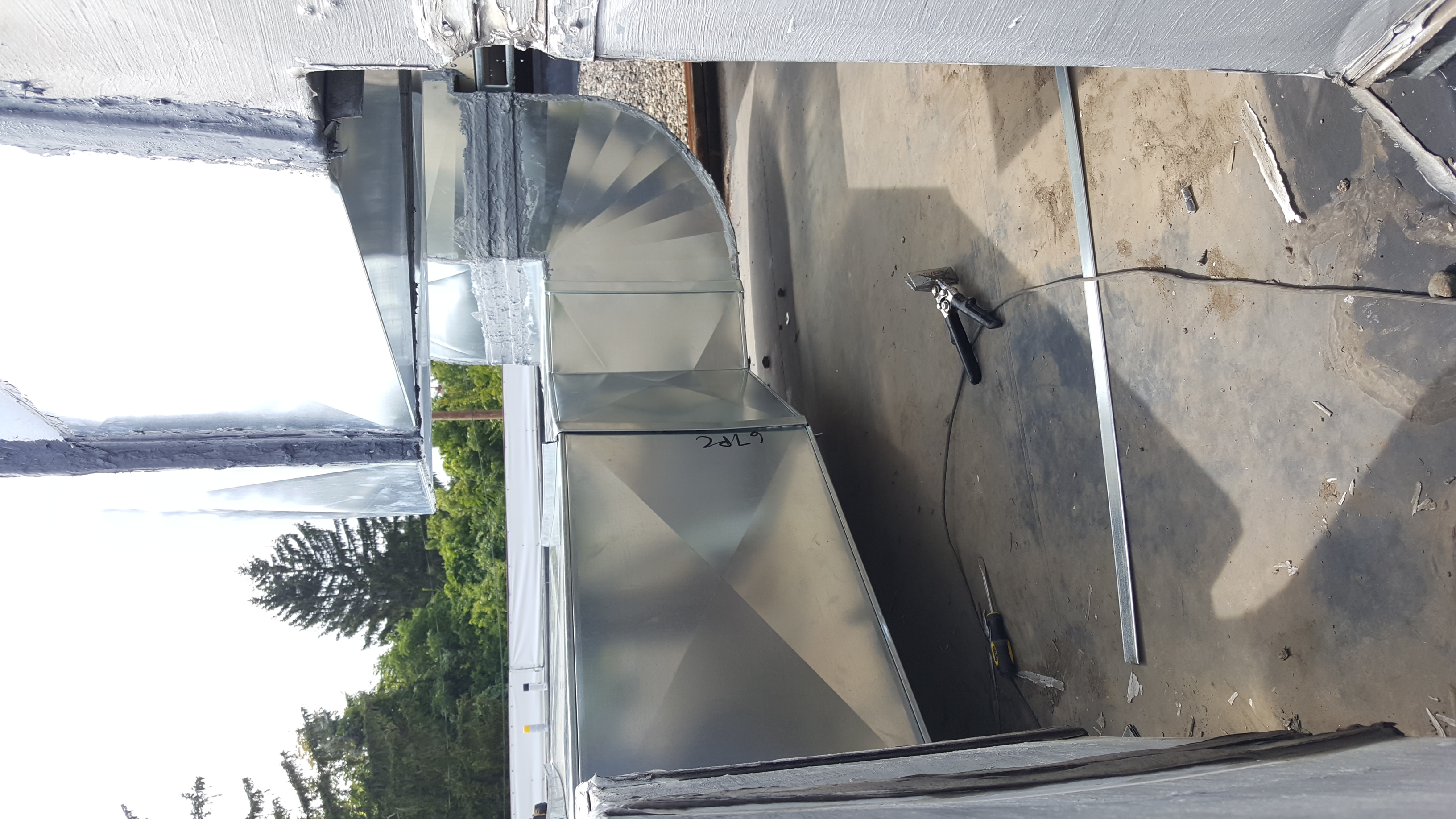 Custom duct fabrication by Hipps Heating and Cooling