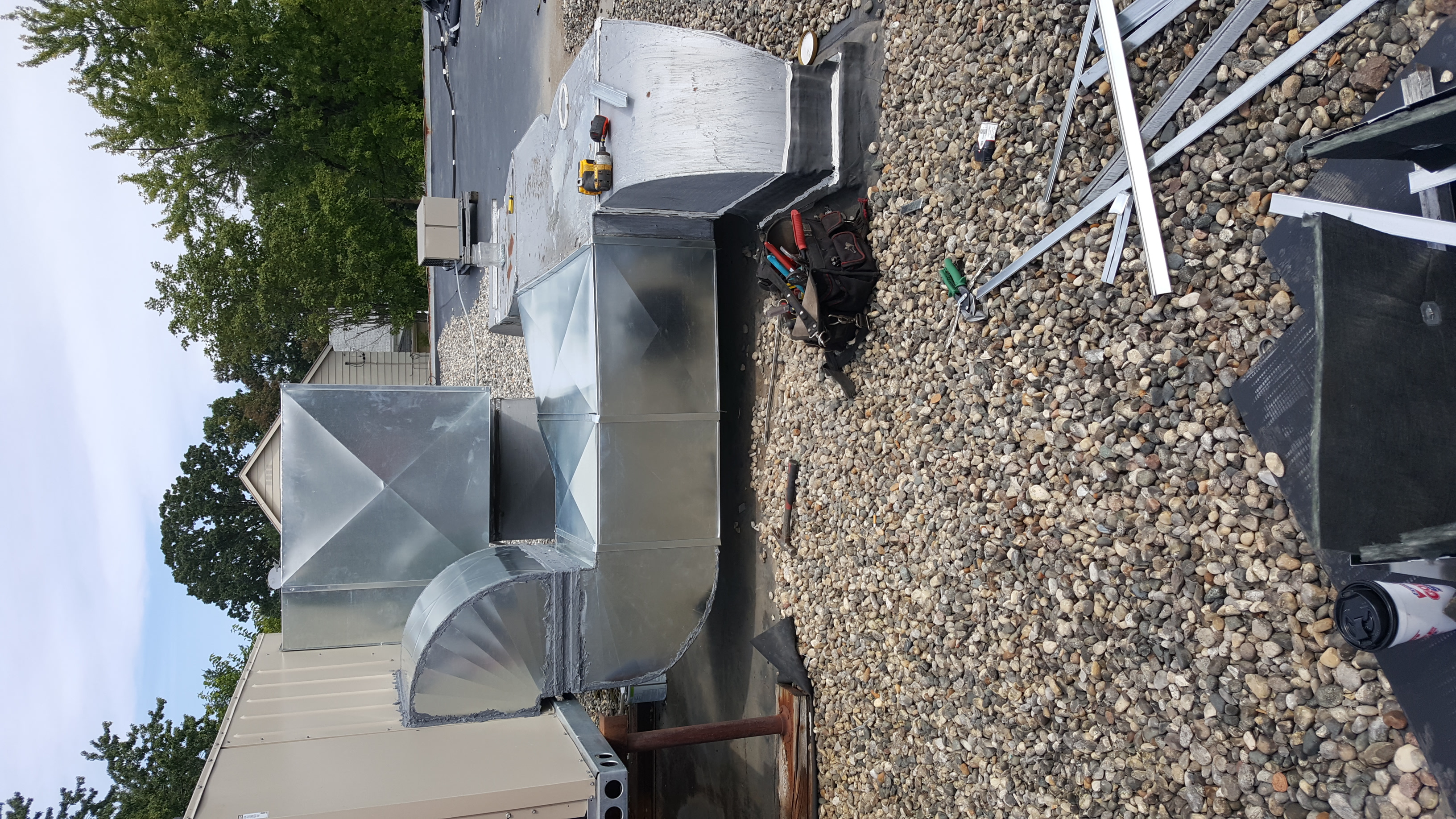 Custom sheet metal duct work